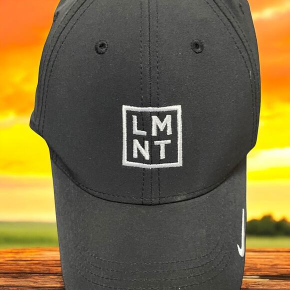 LMNT Nike Stay Salty Strapback Hat Cap Legacy91 Dri-Fit Performance OS Black - Picture 1 of 12